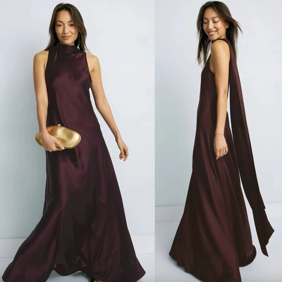 Reiss Dresses & Skirts - Reiss Women's Maxi Dress in Deep Burgundy
